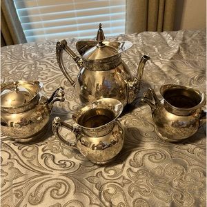 Beautiful antique silver plated tea service